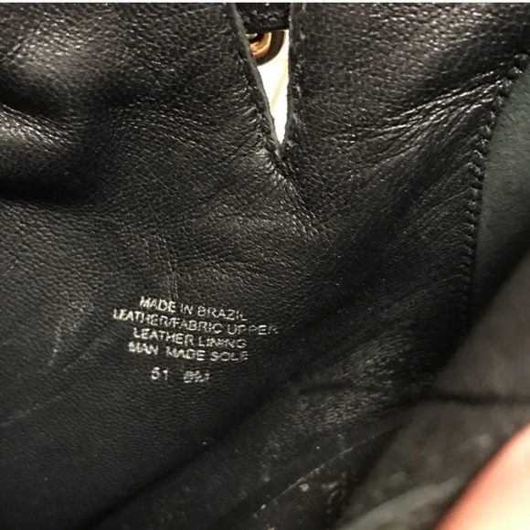 Tory Burch leather and canvas open toe high heel booty size 8 - Picture 4 of 10